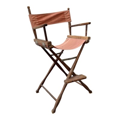 Lot 5335 - Film director's chair with red upholstery