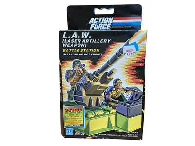 Lot 1920 - Hasbro Action Force L.A.W. (Laser Artillery Weapon) Battle Station, boxed (sealed by post sale tape & crumpled at bottom end) No.6666 (1)