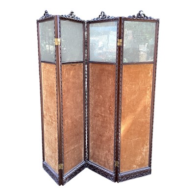Lot 5304 - 19th century French dressing screen