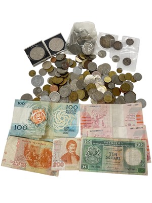 Lot 492 - World - Mixed coins & banknotes to include G.B. 1953 year set