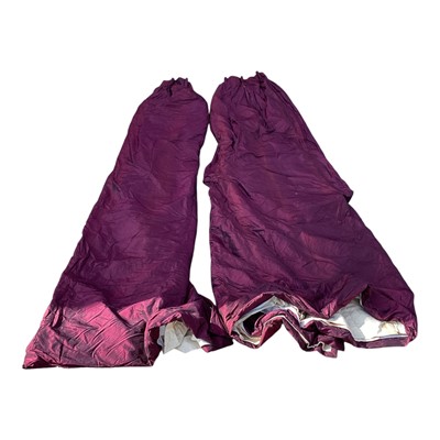 Lot 5219 - Large pair of silk curtains