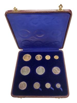 Lot 500 - G.B. - A gold and silver Victoria J.H 1887 eleven coin specimen set