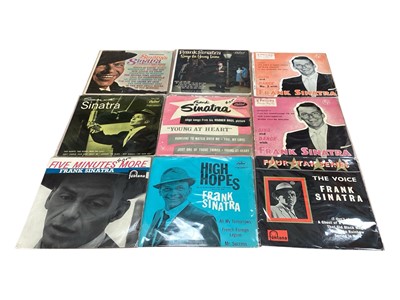 Lot 2754 - 160 EPs and singles by Frank Sinatra (some Nancy Sinatra). Vinyl appears mostly Ex and is poly sealed.