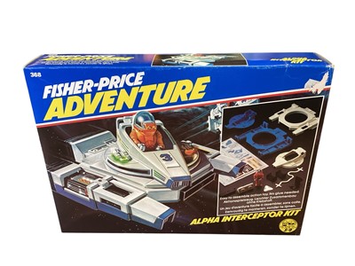 Lot 1932 - Fisher Price Adventure (c1983) constructed Alpha Interceptor Kit, boxed No.368 (space walk hose & instruction sheet missing) (1)