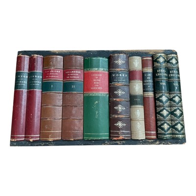 Lot 1346 - Decorative faux book panel