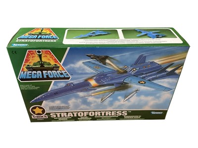 Lot 1934 - Kenner (c1989) Mega Force V Rocs Stratofortess with two diecast V Rocs aircraft and six rockets, boxed, plus Brimstone & Trident and Triax Army Tar-Traks & Rocket Launchers with cards (p...