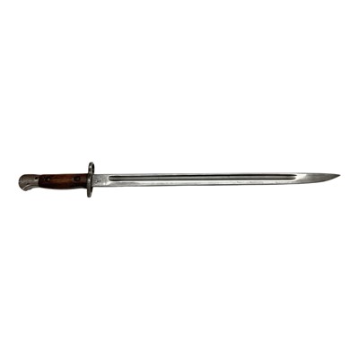 Lot 874 - First World War 1907 pattern bayonet with fullered steel blade stamped, the pommel stamped 1014 P.
