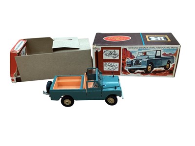 Lot 1897 - Vintage Britains All Purpose Land Rover, boxed 9676, other vintage diecast, plus James Bond, Batman & Chitty Chitty Bang Bang models & other vehicles (3 boxes)