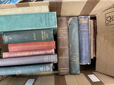 Lot 1330 - Three boxes of antique and later books to include Familiar Wild Flowers etc