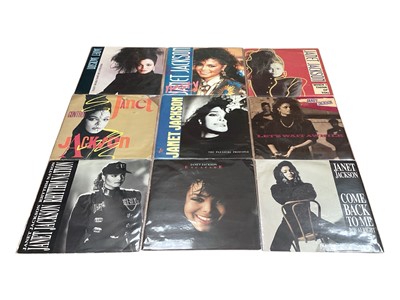 Lot 2771 - 150 45s including Janet Jackson, Toya Jackson, The Imperials, Imagination, Funkadelic, The Gap Band, Marvin Gaye, etc. Vinyl appears mostly Ex and is poly sealed.