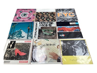 Lot 2775 - 150 45s including Depeche Mode (over 20), The Clut, Fashion, Faith No More, Everything but the Girl, Fine Young Cannibals, Electronic, Eddy Grant and Go West, etc. Vinyl appears mostly...
