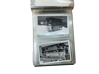 Lot 1134 - Album of old bus photographs (postcard size), 1940s and later. Approx. 80