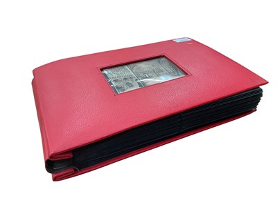 Lot 1135 - Large red album of postcards, Potter Heigham, Norfolk Broads, Pageants etc. Approx 190