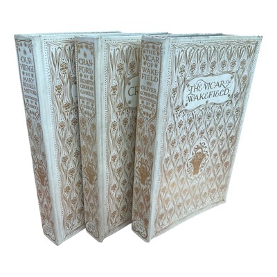 Lot 1318 - Charles Brock (illustrator) - Our Village by Mary Russell Mitford, Cranford by Elizabeth Cleghorn Gaskell, The Vicar of Wakefield, by Oliver Goldsmith, English Idylls series