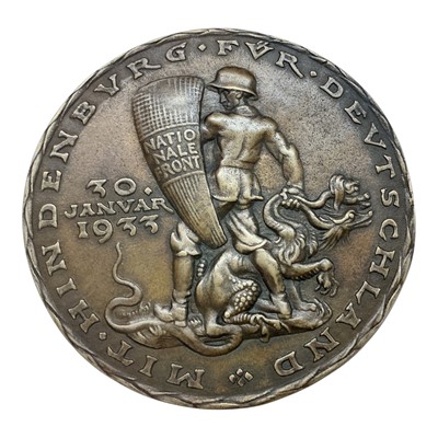 Lot 658 - Germany - A very large bronze commemorative medallion