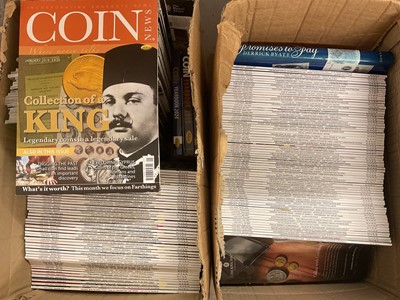 Lot 522 - Accessories - Three boxes containing coin & metal detecting books & magazines
