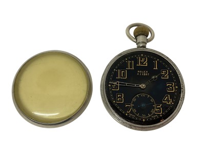 Lot 182 - British military Rolex General Service Mark II pocket watch