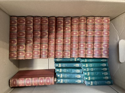 Lot 5149 - Set of 19th century Waverley Novels and a set of Victorian Shakespeare novels (2 boxes)