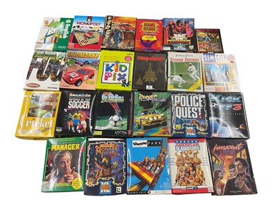 Lot 2717 - Two Boxes of Amiga Games to include Tornado, Theme Park, Monkey Island 2 and others..