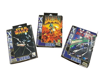 Lot 2716 - Three boxed Sega Megadrive 32X, Star Wars Arcade, Doom and Virtua Racing Deluxe