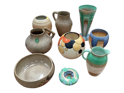 Lot 2280 - Group of Art Deco ceramics to include Shelley, Clarice Cliff etc