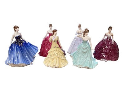 Lot 2278 - Group of Coalport and Royal Doulton ladies, most boxed with certificates (12)