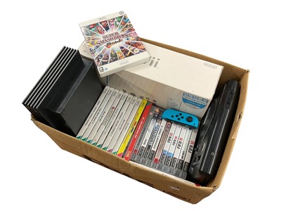 Lot 2718 - Boxes of Gaming consoles and games to include PS2, Wii, Sega and others
