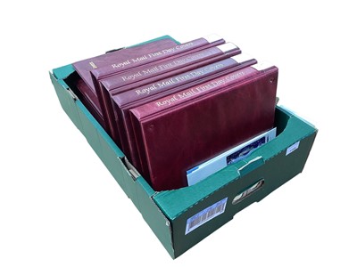 Lot 1145 - Stamps, G.B first day covers in Royal Mail albums, all illustrated including early 1960s issues, botanical, ITU, World cup etc. (7 volumes)