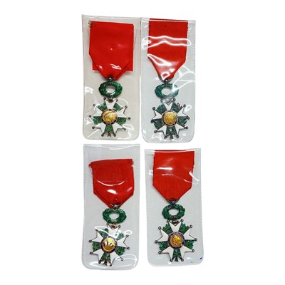 Lot 789 - Group of four French Legion d'Honneur medals, (4).