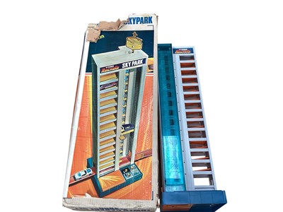 Lot 1955 - Corgi Rockets Skypark Tower Garage, plus Matchbox track and accessories (qty)