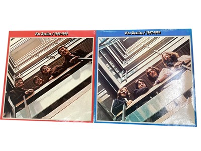 Lot 2781 - Selection of Beatles LP's & 45's, plus collection of 45 sleeves and 45's in plane sleeves (3 boxes)