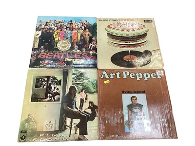 Lot 2786 - 2 Boxes of LP Records, including The Rolling Stones, Beatles, Pink Floyd, Full Cream and Art Pepper (2).