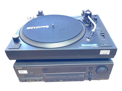 Lot 2719 - SOUND LAB Professional turntable, GO56C, together with Technics Stereo receiver SA-GX370 and a Rotel stereo receiver RX-602