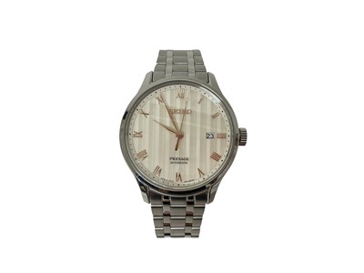 Lot 247 - Seiko Presage Automatic stainless steel wristwatch