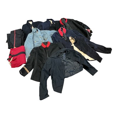 Lot 815 - Group of assorted French and other military tunics and trousers, (1 box).