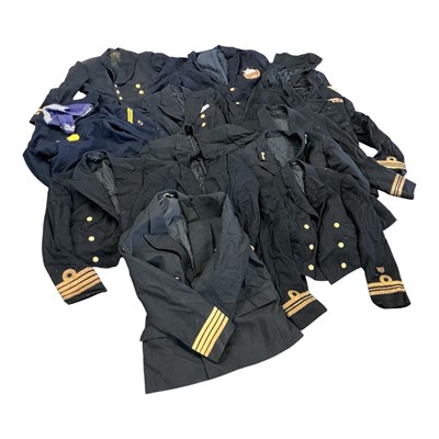 Lot 816 - Group of assorted Royal Navy uniforms, (2 boxes).