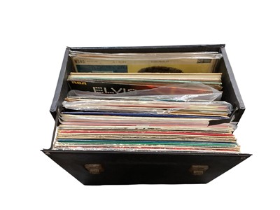 Lot 2791 - Collection of LP Records including Gene Vincent, Rock, Pop, Gospel, plus Two Boxes of Singles.