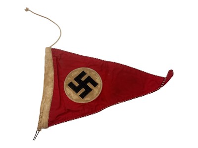 Lot 846 - Nazi German cloth pennant.