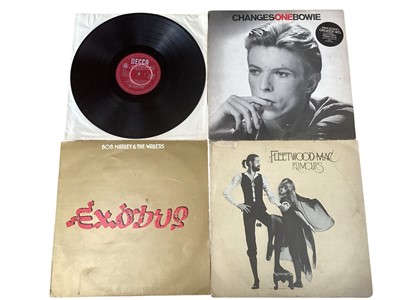 Lot 2744 - Selection of LP records including Rolling Stones, David Bowie, Marianne Faithfull, Bob Marley & The Wailers, Fleetwood Mac and others.