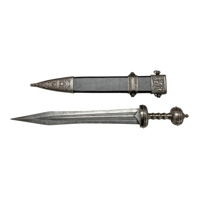 Lot 873 - Reproduction Roman gladius sword with scabbard.