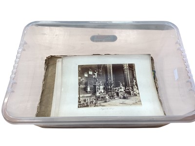 Lot 1176 - Ephemera selection of real photographic album pages relating to Venice, Rome, Florence, to include architectural, statuary, gardens etc