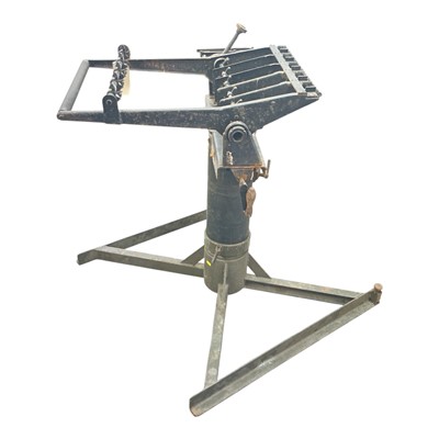 Lot 875 - AWGL launcher mount and stand, approximately 95.5cm in overall height.