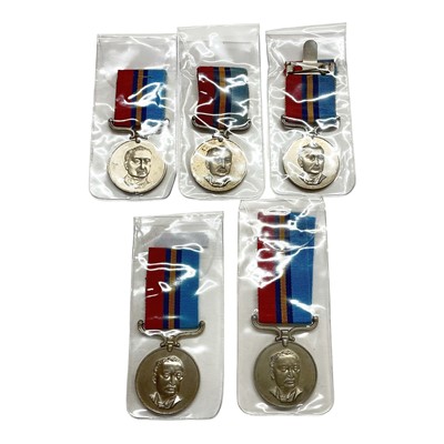 Lot 889 - Group of five Rhodesia General Service medals named to 861740Y GD M. Tarusarira, 661705 TPR J. Maphosa, 15529 D/Const. Chinyani and 19206A F/R Ellis. M.G., (5))