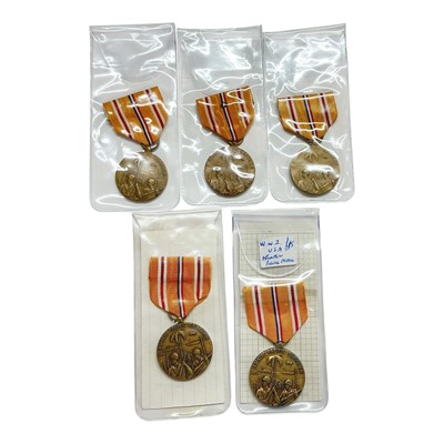 Lot 897 - Group of five Asiatic - Pacific Campaign medals, (5).