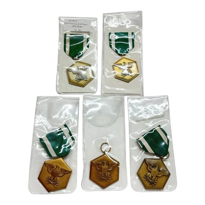 Lot 900 - Group of five United States Army Commendation medal (ARCOM) medals, (5).