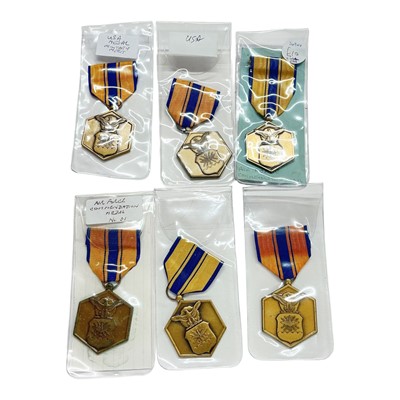 Lot 903 - Group of six United States Air Force Commendation medals, (6).