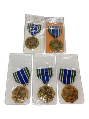 Lot 915 - Group of five United States Army Achievement medals, (5).