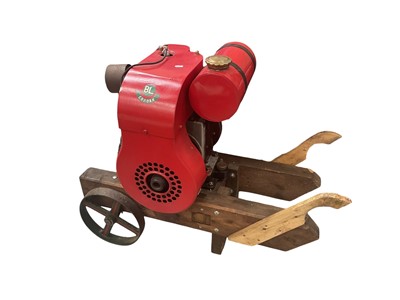 Lot 6 - Vintage Coborn air cooled stationary engine on trolley.