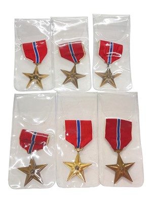 Lot 936 - Group of six United States Bronze Star medals, (6).