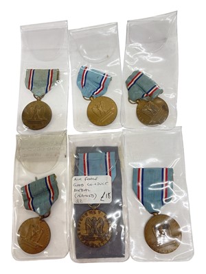 Lot 941 - Group of six United States Air Force Good Conduct medals, (6).